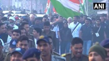 मध्य प्रदेश: कांग्रेस सांसद राहुल गांधी ने पार्टी की भारत जोड़ो यात्रा की आज की शुरुआत इंदौर के बड़ा गणपति चौराहा से की