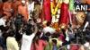 एकनाथ शिंदे ने मुंबई के लालबागचा राजा में की पूजा-अर्चना 