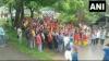  TIPRA मोथा पार्टी समर्थकों ने 'ग्रेटर टिपरालैंड' की मांग को लेकर किया विरोध प्रदर्शन  