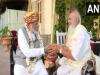 पीएम मोदी ने जामनगर में जाम साहब श्री शत्रुशल्य सिंह से की मुलाकात 