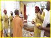 यूपी के मुख्यमंत्री योगी आदित्यनाथ ने श्री राम जन्मभूमि मंदिर में की पूजा 