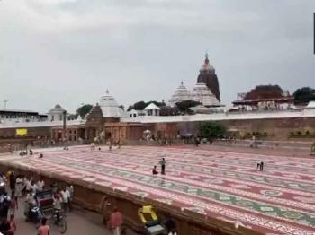 भगवान जगन्नाथ की रथ यात्रा से पहले जगन्नाथ मंदिर में तैयारियां जारी 