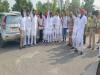 मोहाली जा रहे अकाली नेताओं व कार्यकर्ताओं को बड़बर टोल प्लाजा पर पुलिस ने घेरा