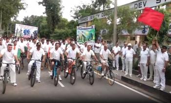 जम्मू में बीएसएफ द्वारा फिट इंडिया साइकिल रैली का आयोजन