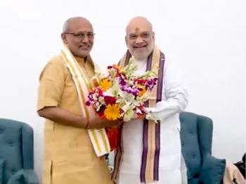 सी.पी. राधाकृष्णन ने अमित शाह से की मुलाकात  
