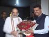 मुंबई पहुंचे केंद्रीय गृह मंत्री अमित शाह