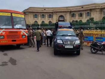 रामस्वरूप विश्वविद्यालय में हुए लाठीचार्ज के विरोध में ABVP छात्रों का प्रदर्शन