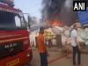 दीघा में स्थित स्क्रैप गोदाम में लगी आग  