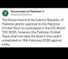 15 फरवरी को भारत के खिलाफ मैच नहीं खेलेगा पाकिस्तान