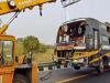 लखनऊ में डबल-डेकर बस पलटी, 5 की मौत, कम से कम 14 घायल