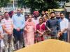 MLA संतोष कटारिया और डिप्टी कमिश्नर गुलप्रीत सिंह औलख ने गेहूं की खरीद शुरू करवाई