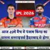 IPL 2026: आज 49वें मैच में पंजाब किंग्स का सामना सनराइजर्स हैदराबाद से होगा