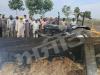 बिजली गिरने से लगी आग से किसान परिवार को भारी नुकसान