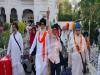 जयकारों की गूंज के बीच शिरोमणि कमेटी ऑफिस से  शहीदी वर्षगांठ मनाने के लिए एक ग्रुप पाकिस्तान के लिए रवाना हुआ