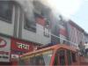 रायपुर में जया ऑटोमोबाइल में लगी भीषण आग