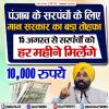 सरपंचों को 15 अगस्त से हर महीने 10,000 रुपये मिलेंगे- मुख्यमंत्री भगवंत मान