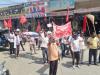 शहर में सफाई कर्मचारियों ने किया विरोध प्रदर्शन