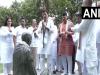कांग्रेस नेता और प्रदेश कांग्रेस प्रभारी रणदीप सुरजेवाला गांधी आश्रम पहुंचे