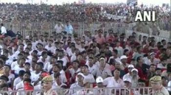 पीएम मोदी ने अंतरराष्ट्रीय क्रिकेट स्टेडियम का किया शिलान्यास 