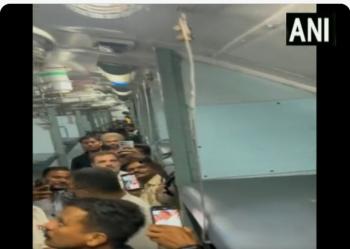 राहुल गांधी ने ट्रेन से बिलासपुर से रायपुर की यात्रा की