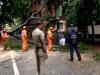 भारी बारिश के कारण तिरुवनंतपुरम में कई पेड़ उखड़े 