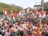 जे.पी. नड्डा और सीएम भजनलाल शर्मा तिरंगा यात्रा में शामिल हुए