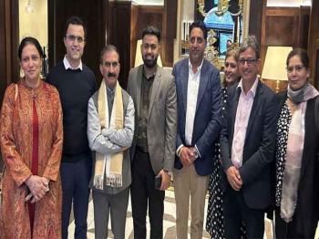 हिमाचल प्रदेश के मुख्यमंत्री सुखविंदर सिंह सुक्खू का लंदन में स्वागत