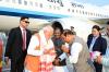 प्रधानमंत्री नरेंद्र मोदी LGBI हवाई अड्डे, गुवाहाटी पहुंचे