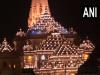 जन्माष्टमी पर श्री राम जन्मभूमि मंदिर रंग-बिरंगी रोशनी से जगमगाया