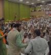 हरियाणा के मुख्यमंत्री नायब सिंह सैनी भाजपा कार्यालय पंचकमल, पंचकूला पहुंचे