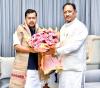 CM विष्णु देव साय ने नितिन नवीन से की शिष्टाचार भेंट  
