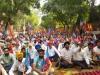 पंजाब सिविल सेक्रेटेरिएट के कर्मचारियों की विरोध रैली जारी